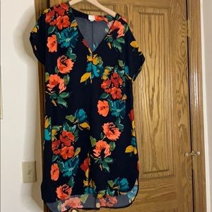 A New Day floral crepe dress